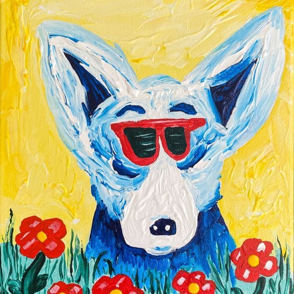 BLUE DOG "Shades of Hollywood Art based on George Rodrigue - Picture 4 of 10